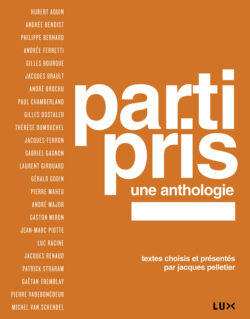 Couverture du livre : Parti pris. Une anthologie