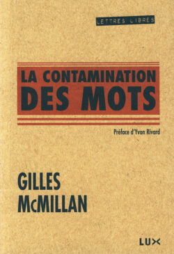 Couverture du livre : La contamination des mots