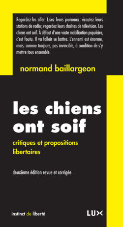 Couverture du livre : Les chiens ont soif