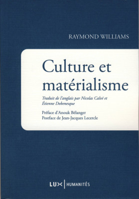 Livre Culture et matérialisme