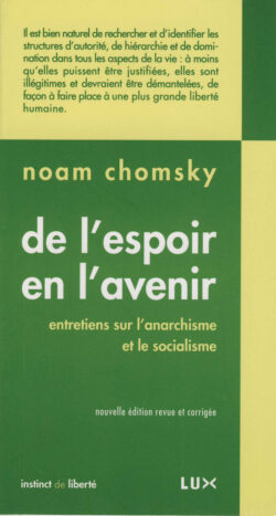 Couverture du livre : De l'espoir en l'avenir