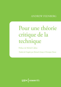 Couverture du livre : Pour une théorie critique de la technique