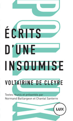 Couverture du livre : Écrits d'une insoumise