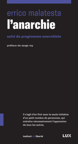 Couverture du livre : L'anarchie