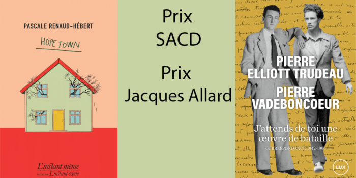 Remise du prix SACD et du prix Jacques Allard