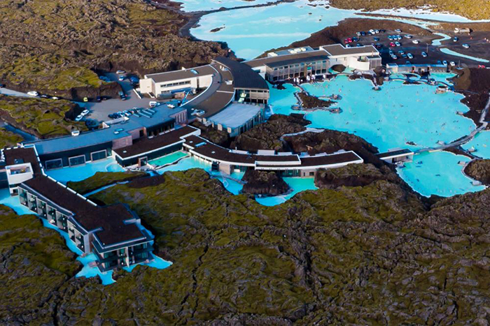 Photo du site du Lagon bleu, en Islande.