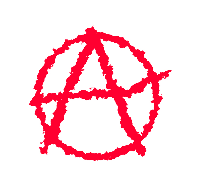 Logo emblématique de l'anarchisme.