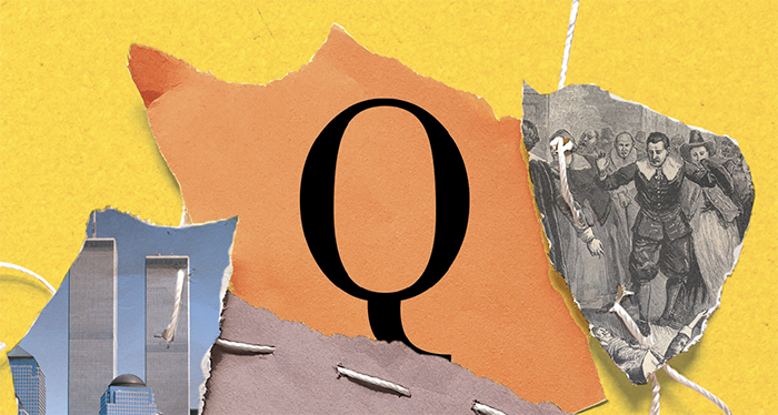 Détail de la couverture du livre «Q comme qomplot».