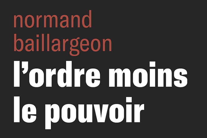 Détail de la couverture du livre «L'ordre moins le pouvoir».