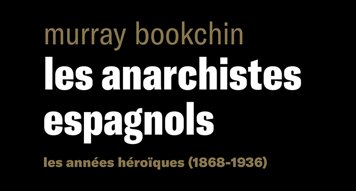 Détail de la couverture du titre «Les anarchistes espagnols».