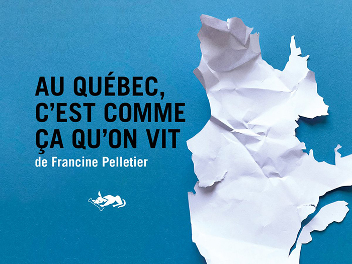 Montage fait à partir de la couverture du livre «Au Québec, c'est comme ça qu'on vit».