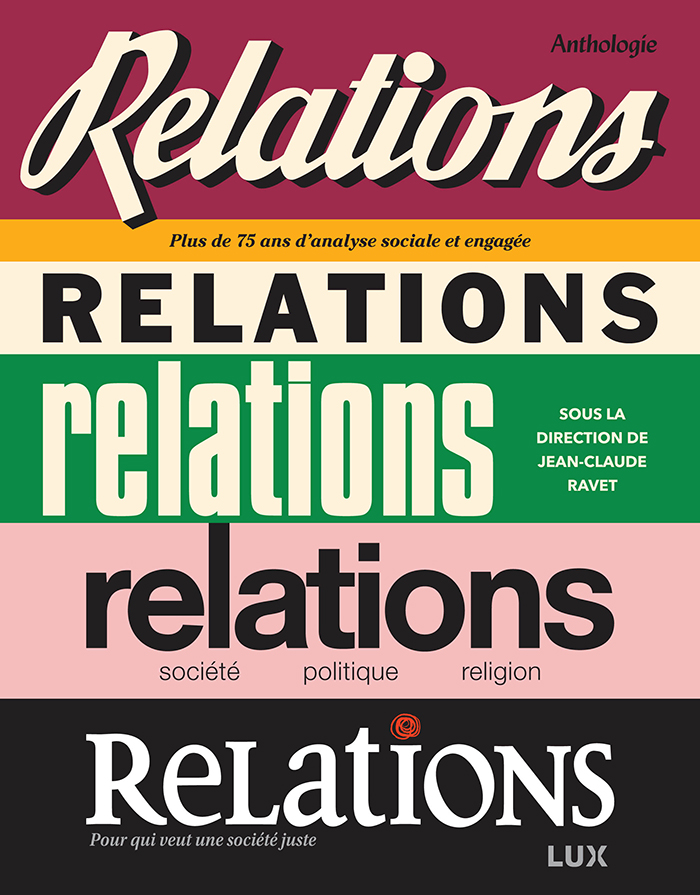 Page couverture du titre «Relations. Une anthologie».