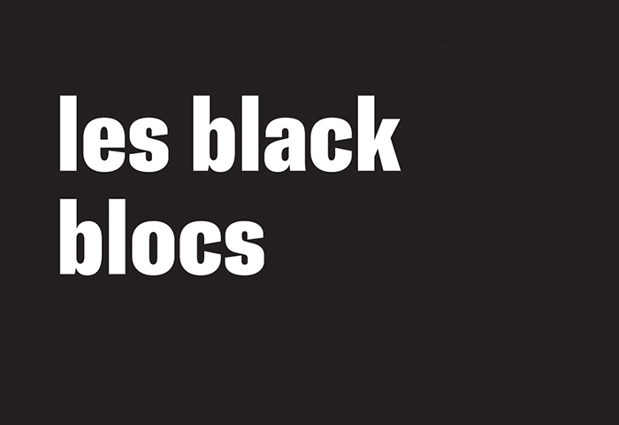 Détail de la couverture du titre «Les black blocs».