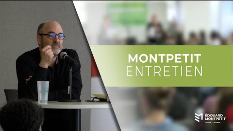 Affiche annonçant l'entretien avec Alain Deneault.