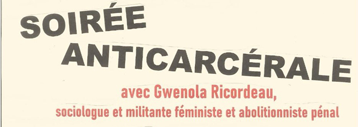 Détail de l'affiche pour la soirée anticarcérale du 27 juin 2025.