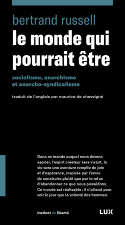 Couverture du livre «Le monde qui pourrait être».