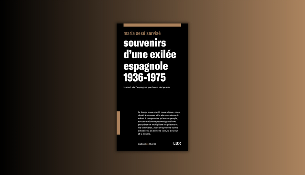 Couverture de «Souvenirs d'une exilée espagnole».