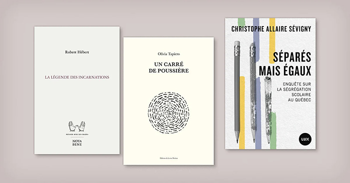 Couverture de trois livres, dont «Séparés mais égaux».
